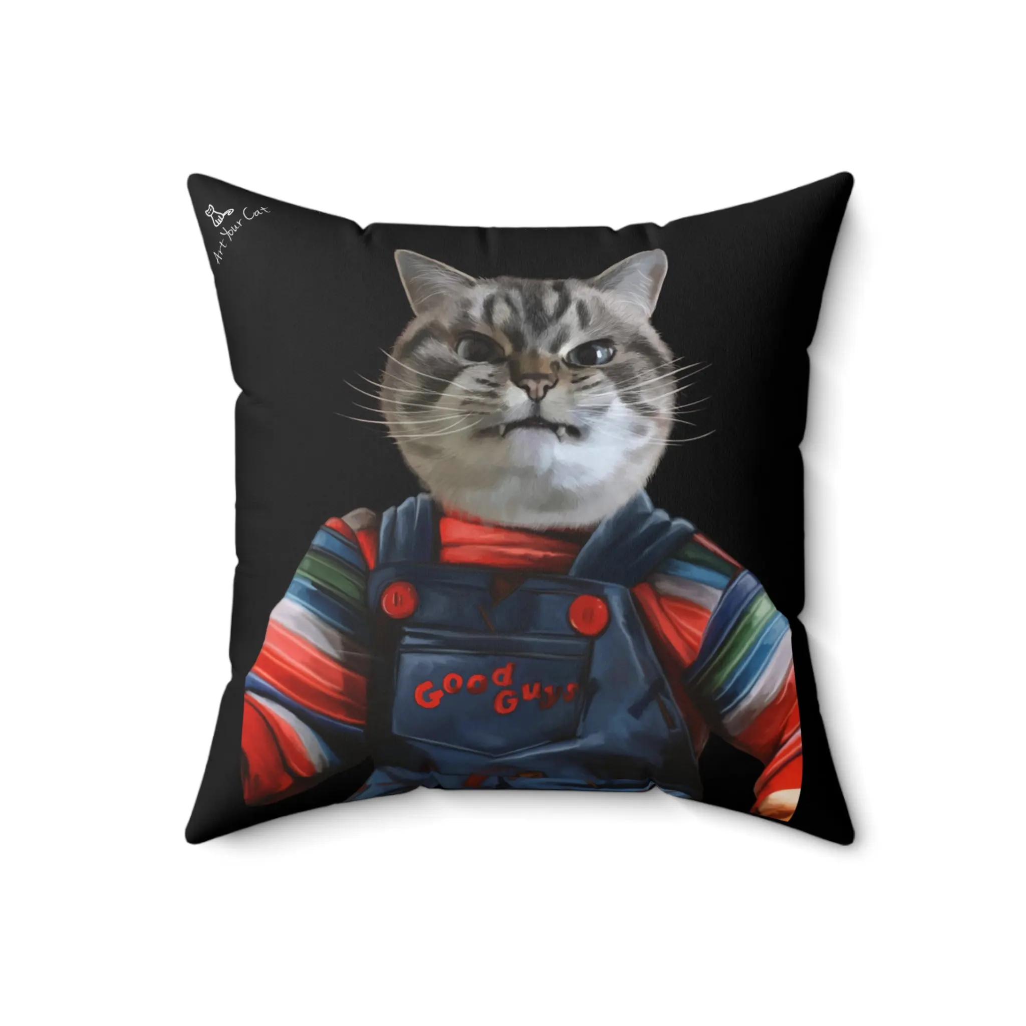 Custom Cat Throw Pillow - The Chucky