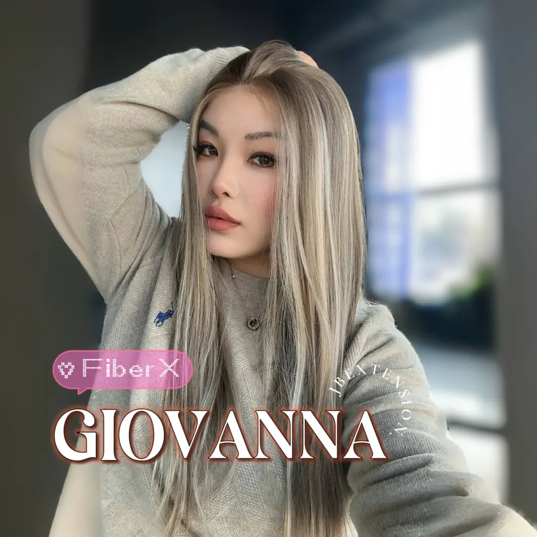 JBEXTENSION 22 Inches Mix Blonde Straight Fiber X, Tangle Less Pre-Cut Free Part Frontlae Glueless Wig GIOVANNA【FIBER X】 JBEXTENSION 22 Inches Mix Blonde Straight Fiber X, Tangle Less Pre-Cut Free Part Frontlae Glueless Wig GIOVANNA【FIBER X】