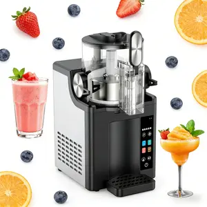 Slushie Machine: No Ice Needed Slushy Machine for Home, 6 Preset, Real-Time Temp Display, Auto-Clean | Frozen Margaritas, Cocktails, Frappés, Ice Cream, Smoothies, Milkshakes,Summer Parties Multi-Function