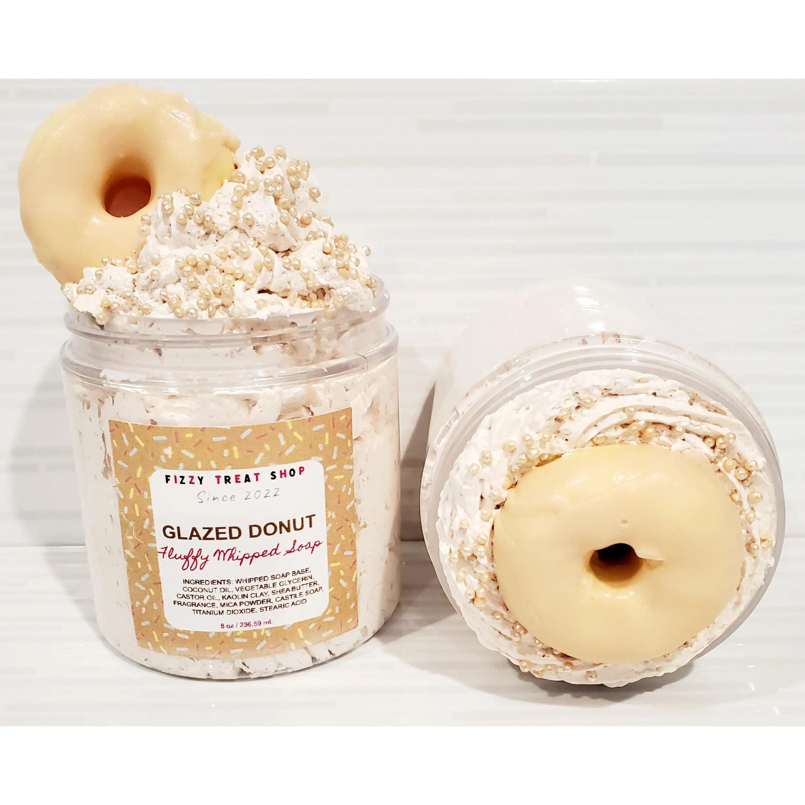 Glazed Donut | Fluffy Whipped Soap | Sugar Scrub