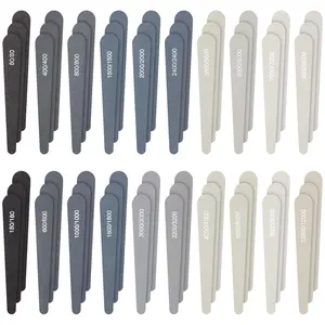 60 count Sanding Sticks for Plastic Models 80-12000 Grit Polishing Sticks Assorted Metal and  Sanding Tools Accessory for Model Craft Amateur Beginner, 5 x 0.8 Inch(Water Drop Style)