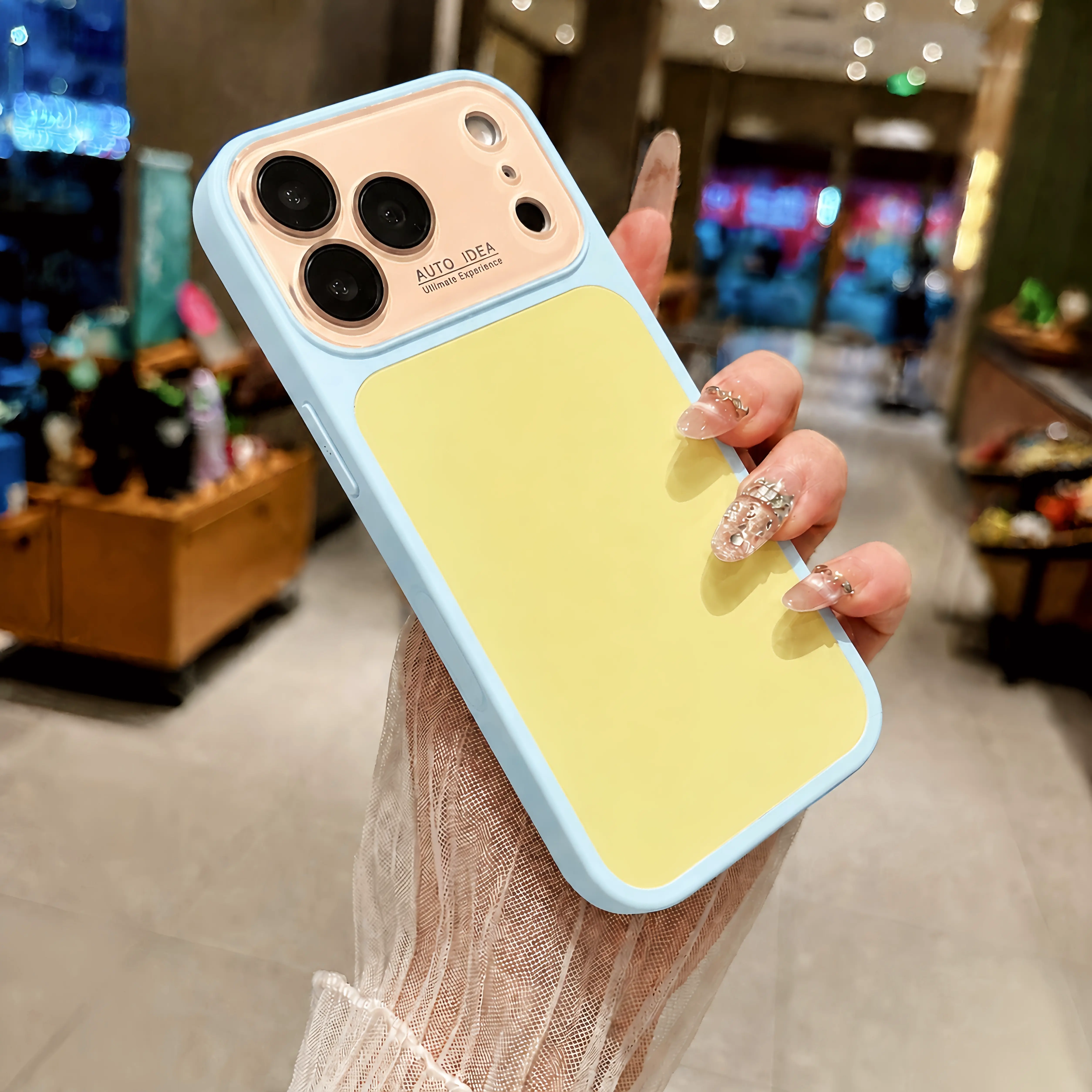 [summervibedopaine] Contrast Color Suitable for iPhone 17 16 15 14 13 Pro Max Phone Case Contra 17 Pro Max Case  No paint peeling off, anti-fall and wear-resistant #   SummerWins #   DealsForYouDays-A204C