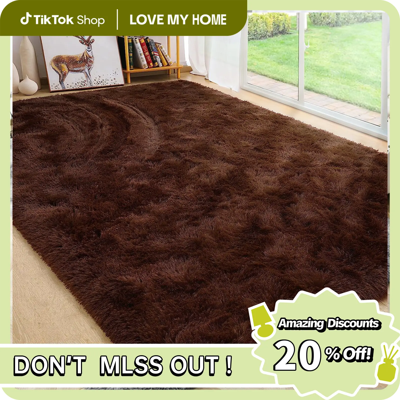 [Black Friday & Cyber Monday] Soft fluffy non-slip living room rugs, bedroom accessories, durable area rugs and children's playroom decorative floor m