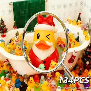 100 Pack Rubber Duck for Jeeps Ducking - 2" Bulk Floater Duck for Kids - Baby Bath Toy Assortment Duck Bath Set Rubber Duck Assortment for Jeeps