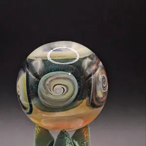 Floating Disc — Six Portals of Memory glass marble 