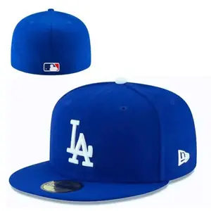 Los Angeles Dodgers Fitted Cap - Royal Blue White LA Logo Streetwear Hat
