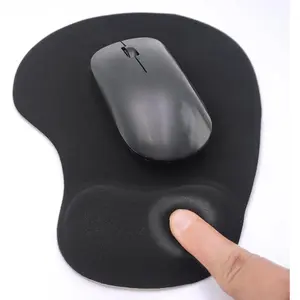 Mouse Pad with Wrist Rest, Gel Wrist Support Mousepad, Pain Relief Laptop Computer Mouse Pad, Non-Slip Mouse Pads for Office & Home (Black)