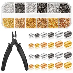 2200pcs 1.5/2/2.5mm Crimp Beads with Bead Pliers Tubes Spacers 2200pcs 1.5/2/2.5mm Crimp Beads with Bead Pliers Tubes Spacers