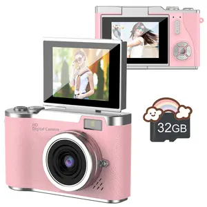 Digital Camera- 1080P Camera for Kids,48MP ultra-clear photos, lightweight and portable, definition video recording Point and Shoot with 18X Zoom Anti Shake, Kid Camera with 32GB Card, Compact Portable Camera for Kids Teens Beginners