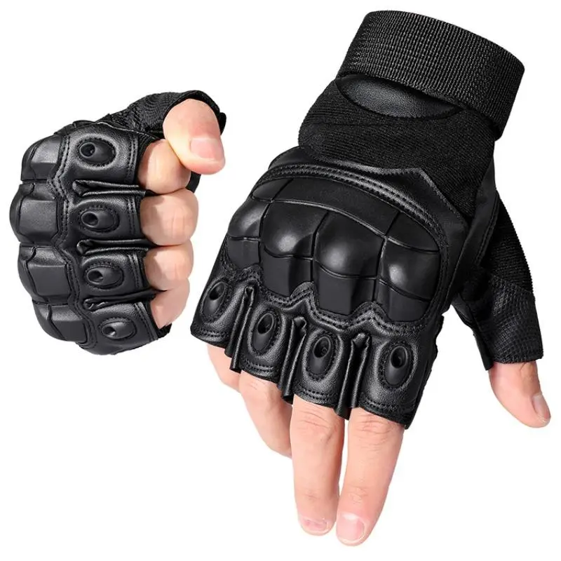 Half Finger Gloves (1 Pair), Breathable Non-slip Motorcycle Riding Gloves, Sports Gloves for Cycling Hiking Climbing Motorcycle Outdoor Sports, Dirt Bike Gear, Motocross Gear, Motorcycle Accessories, ATV Gloves