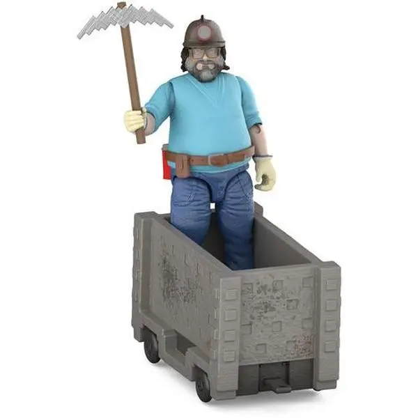 Minecraft Steve Explosive Minecart Escape Collectible Playset, 4-Inch Authentically Detailed Video Game Figurine-Statue [COLLECTIBLES], Video Games