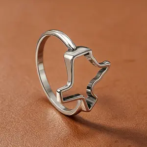 1PC elegant and unique delicate With 925 silver plating Texas Forged Ring,exquisite Valentine's Day gifts for women