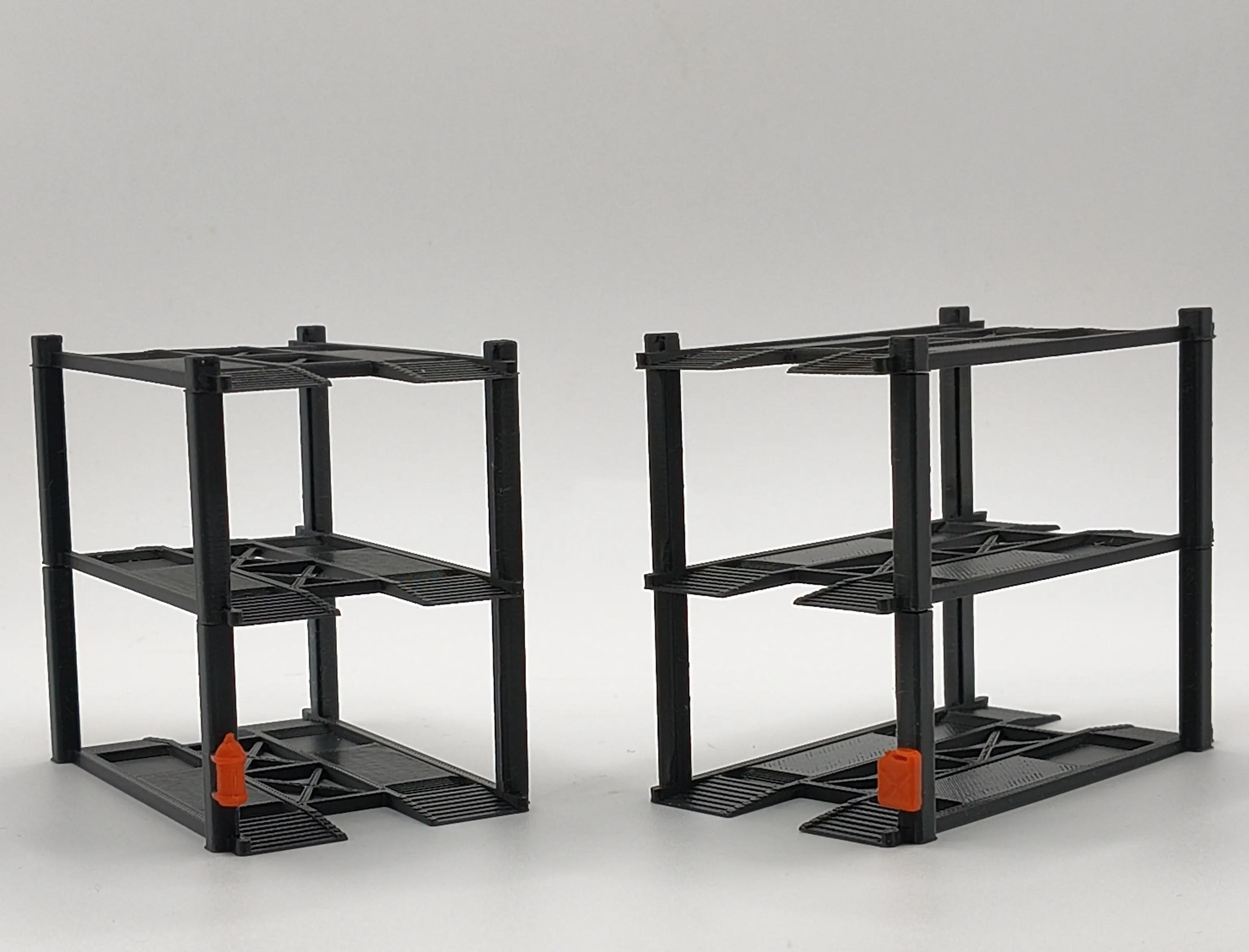 1:64 Scale 3-Tier Car Lift Set – Diecast Garage Display Accessories (2 Pack) Cars NOT included