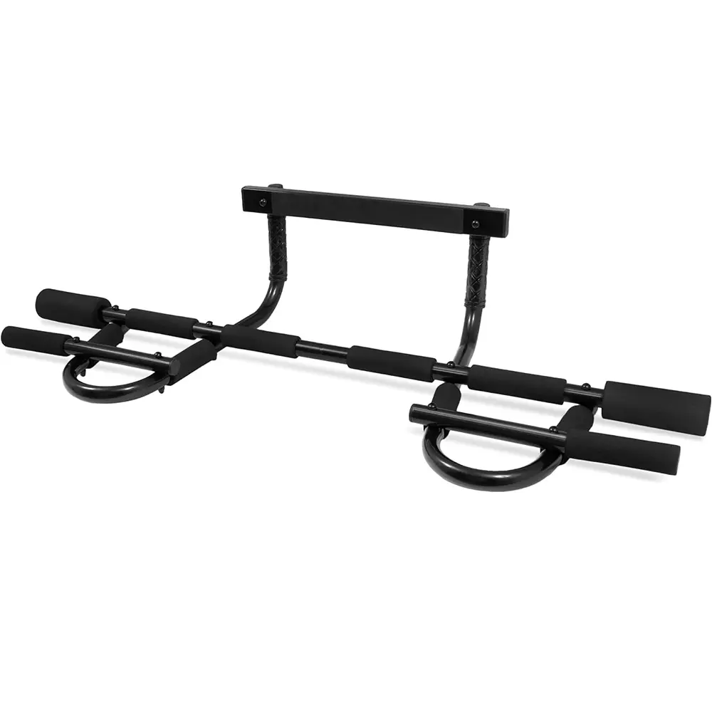 Pull Up Bar for Doorway, Heavy-Duty Steel Frame with 12 Grips, Portable Workout Equipment for Home Gym Upper Body Training, 300LB Capacity, Pullup Bar