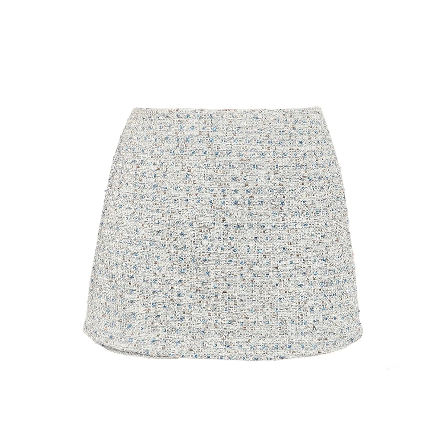 GLACIER BLUE TWEED SKORT