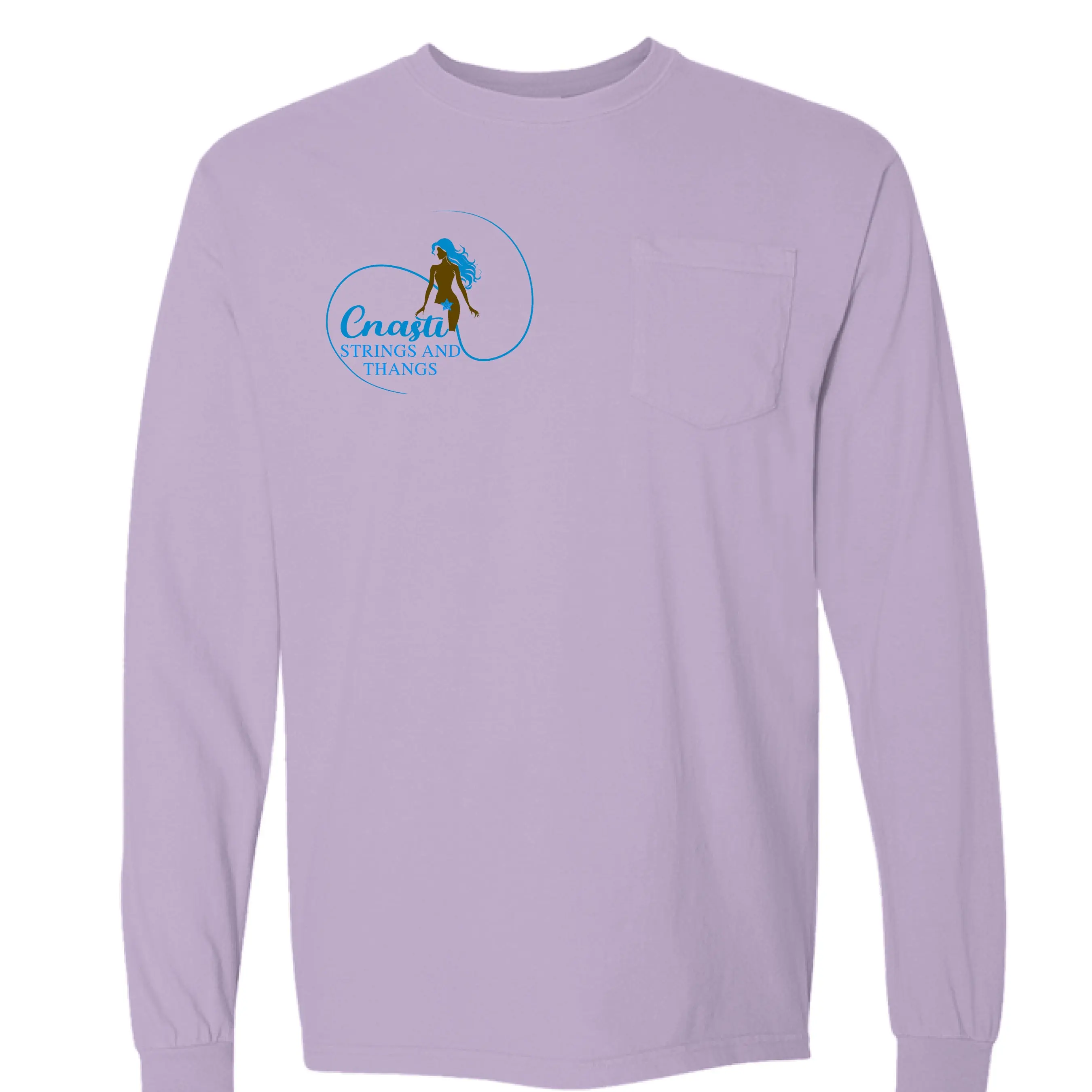 Cnasti Coastal Long-Sleeve Pocket Tee