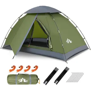 Upgraded Backpacking Tents 1 2 Persons Easy Clip Setup Camping Tent Adults Scouts Heavy Rainproof Compact Lightweight