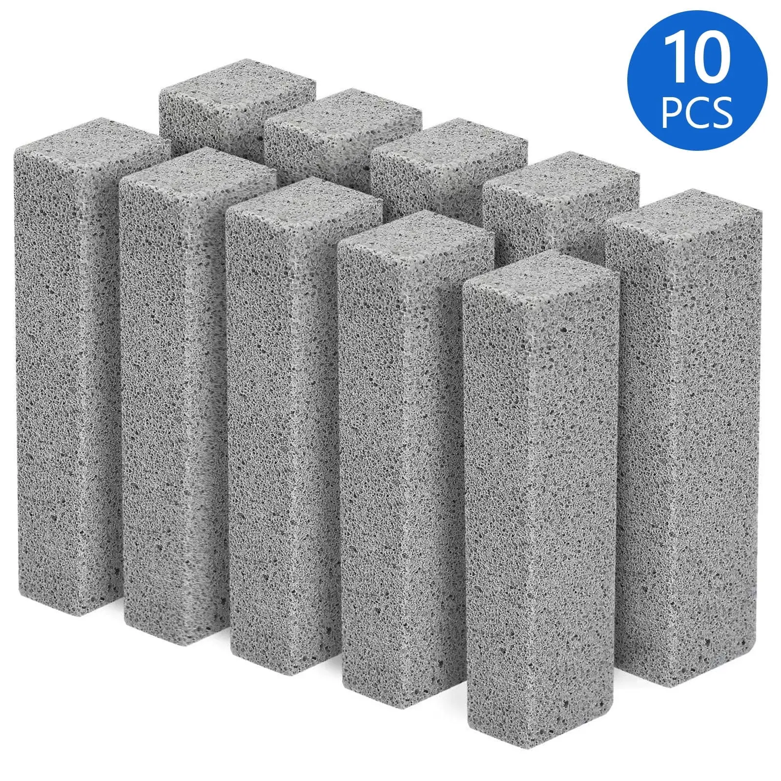 10/20 Pack Natural Deep Cleaning Pumice Stones, 5.9 x 1.4 x 0.9 Inch Wear-Resistant Scrub Blocks, Must-Have Accessories for Kitchen & Pool Maintenance