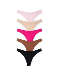 Victoria's Secret PINK Women's Cotton Thong Underwear, Panties for Women