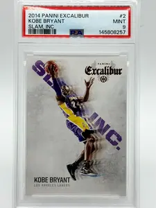 Kobe Bryant 2014-15 Panini Excalibur Slam Inc. #2 Insert | PSA 9 MINT | Los Angeles Lakers | Graded Slab Cert 145808257