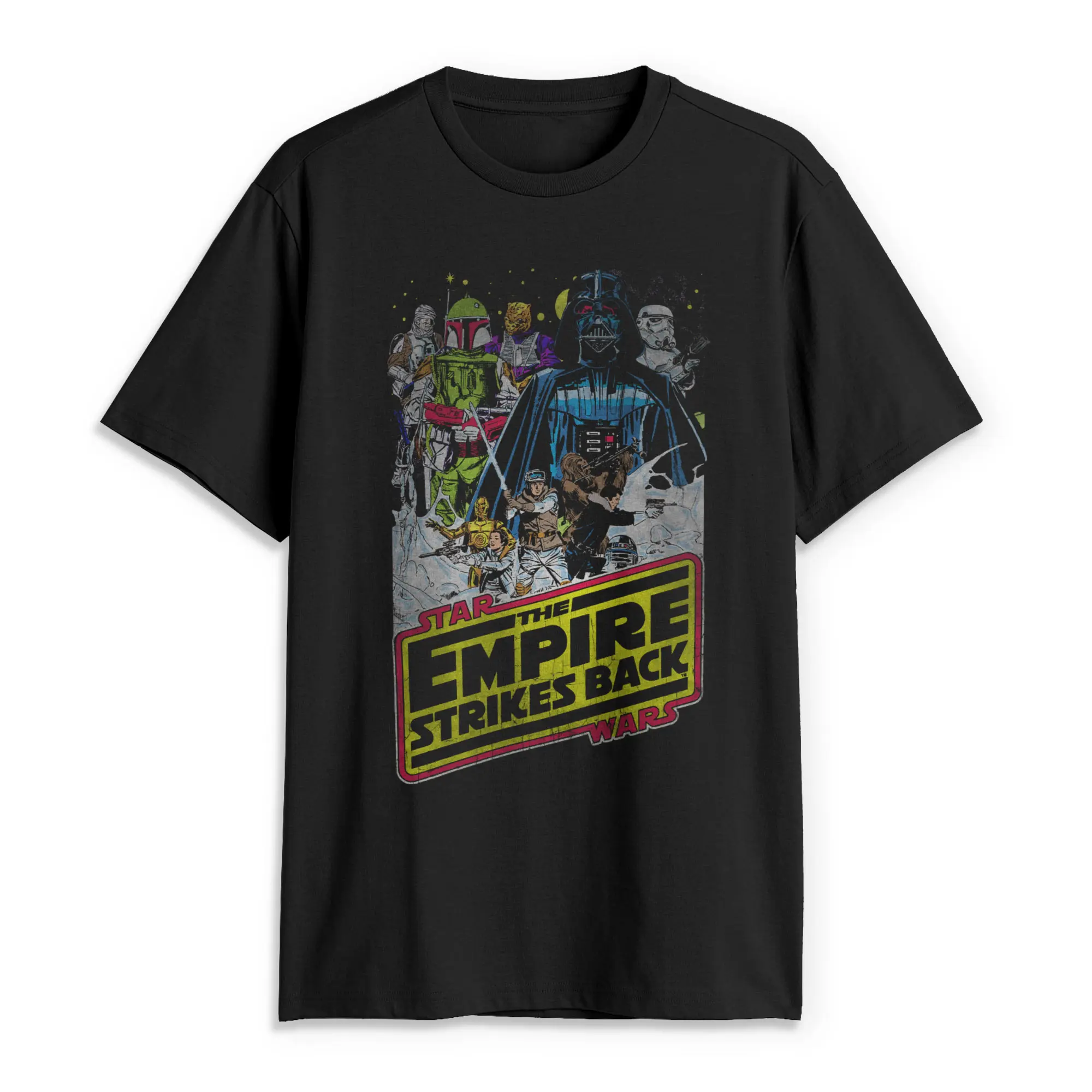 Star Wars Men's Short-Sleeve Movie Poster Men's Graphic Tees, Menswear T-Shirt
