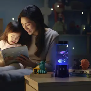 9" Jellyfish Lamp Motion & Multicolor Leds - Easy Mode Switching, USB Powered