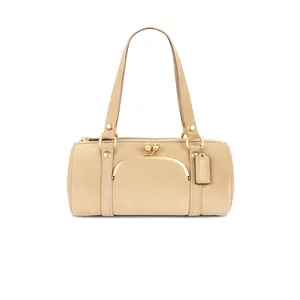 Coach Originals Suede Kisslock Barrel Bag in Soul