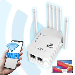 WiFi Range Extender with Ethernet Port - 1200Mbps High-Speed Wireless Signal Booster & Internet Repeater,Compatible with 2.4GHz & 5GHz Routers for Whole Home Coverage
