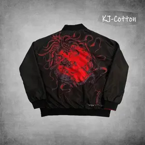 Blood Anime Jacket Cosplay Double-Sided Men's Jacket Men's Clothing Autumn and Winter,Jackets Lightweight Casual Softshell Coat Zipper Sportwear Windbreaker Flight Jacket