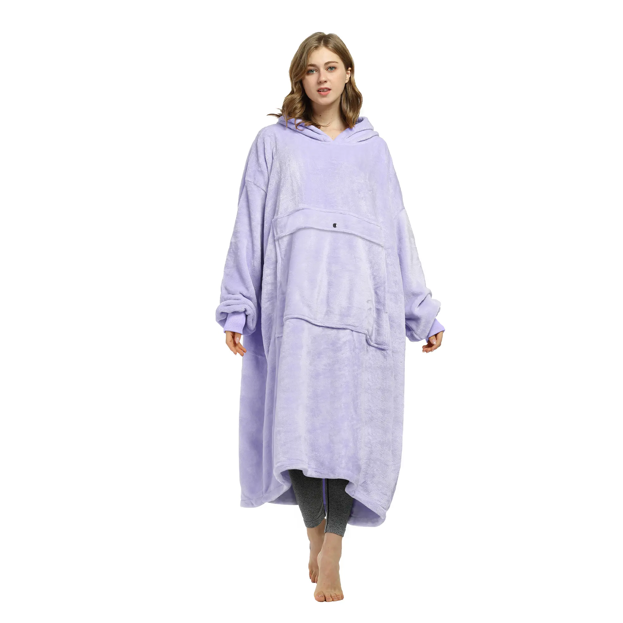Catalonia Full Body Oversized Blanket Hoodie Sweatshirt, Extra Long Wearable Fleece Pullover, Gift for Adult Men Women Wife Girlfriend