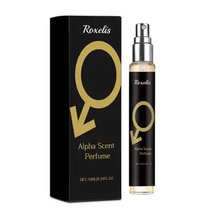 10ML Charming Eau de Cologne with Pheromone Hormone Essential Oil, Portable and Elegant Scent for Any Occasion, Long-lasting, Attractive and High Quality Fragrance to Boost Confidence