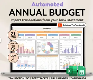 Annual Budget Excel Spreadsheet Google Sheets Monthly Biweekly Budget Tracker Couple Financial Planner Bill Calendar Debt Tracker