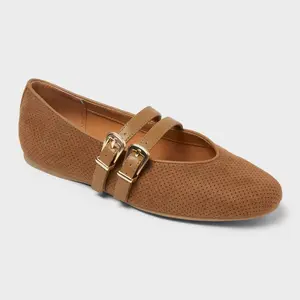 Women’s Henrietta Double Strap Mary Jane Flats with Memory Foam Insole – Universal Thread Women’s Henrietta Double Strap Mary Jane Flats with Memory Foam Insole – Universal Thread
