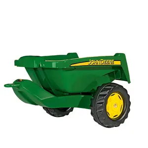 212 MAIN 128822 Durable Compact Single-Axle Rear-Tipping Resin-Body Tipper Trailer, Green & Yellow – Ideal for Boating, Water Sports Outdoor Use