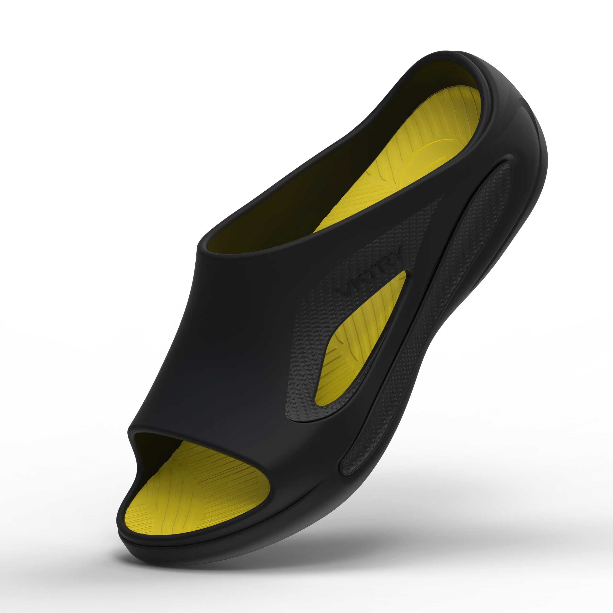 VKTRY Recovery Slides for Men and Women - Carbon Fiber Plate, Athletic Sandals for Faster Recovery, Arch Support, Cushioning, Stability and Daily Comfort Wear