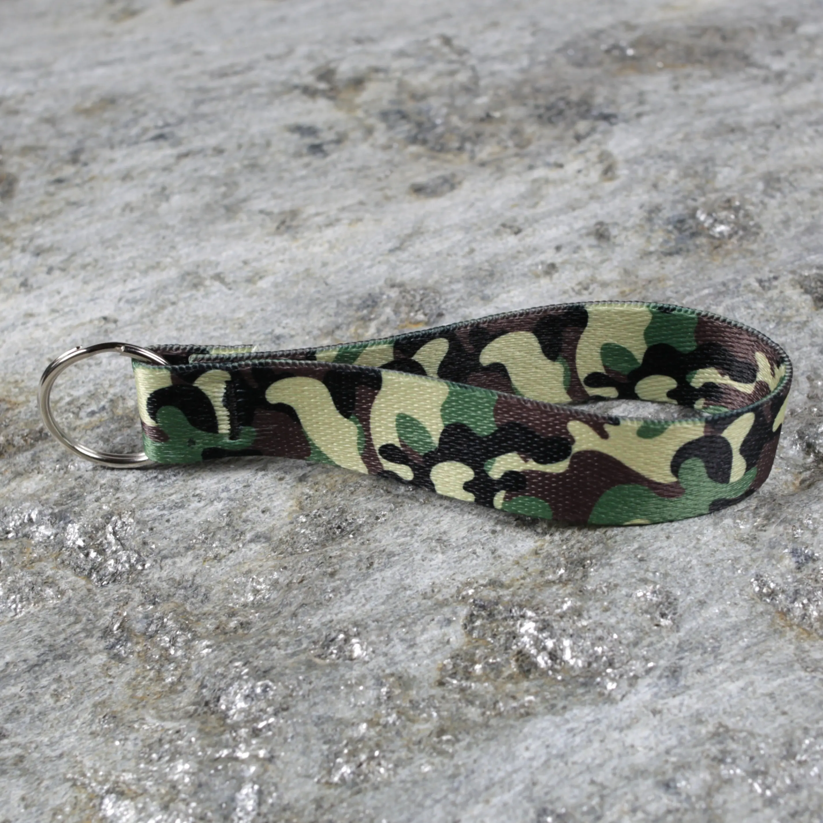 Camouflage Keychain Wristlet, Rugged Webbing Wrist Strap with Reinforced Stitching - Key Lanyard and Bag Accessory for Backpacks, Bag Accessories, Double Ring, Bags For Everyday, Everyday Bag, Gym Bags