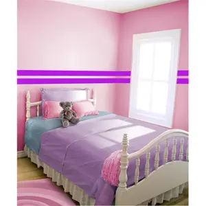 212 MAIN Lavender Simple Stripes Removable Self-Adhesive Wall Decor Borders, Self-Adhesive Tape for DIY Needlework & Toys Hobbies Projects