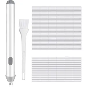 Electric Eraser for Drawing,  Operated Eraser with 140 Refills, Electric Erasers Kit for Artist, Art Erasers for Painting, Sketching, Drafting, Detailer Tool for Crafting-White