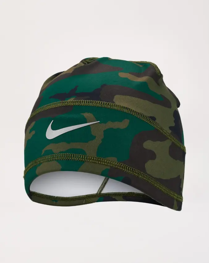 Nike Dri-Fit Terra Uncuffed Beanie 'Camo' Medium Olive/Silver