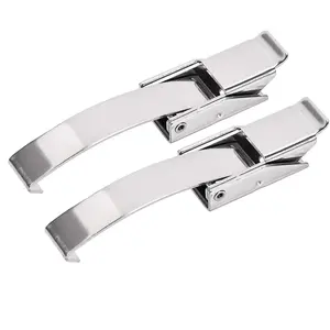 uxcell 3.92-inch SUS304 Stainless Steel Draw Toggle Latch with Spring-Steel Hook - 2 Pcs