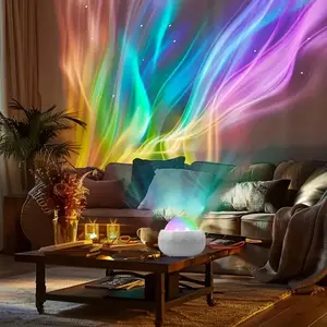Northern Lights Projection Lamp Water Ripple Projection Lamp Northern Lights Starry Atmosphere Lamp Decorative Lamp Bedroom Living Room Night Decorative Lamp Festival Party Atmosphere Lamp cloud  ceiling sunset lamps starlight kit