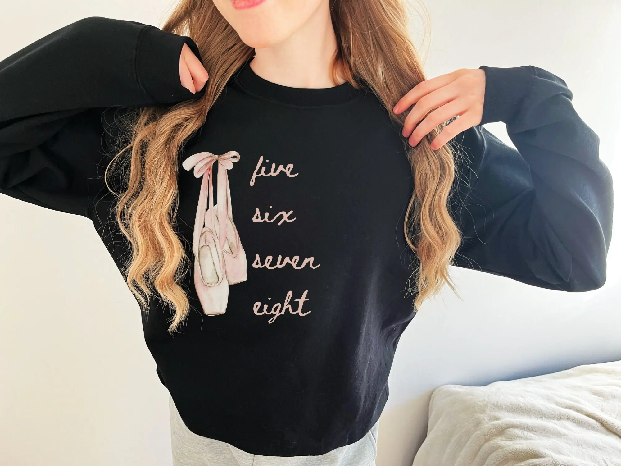 Ballet Sweatshirt, Gift For Dancer, Dance Sweatshirt, Dance Teacher Gift, Ballerina Shirt, Five Six Seven Eight Shirt, Funny Dance Sweater