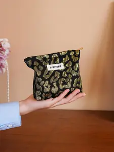 Leopard Pattern Makeup Bag, Portable Cosmetic Storage Bag, Handheld Cosmetic Pouch, Zipper Makeup Organizer Pouch, Makeup Tool Organizer, Versatile Storage Bag for Travel & Daily Used