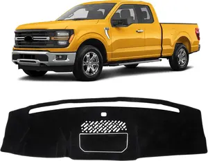 KUST Car Dash Cover for Ford F-150/F150 2021-2026 (Only fits for 12-inch Touch Screen Dashboard) Polyester Non-Slip Center Console Dash Cover Interior...