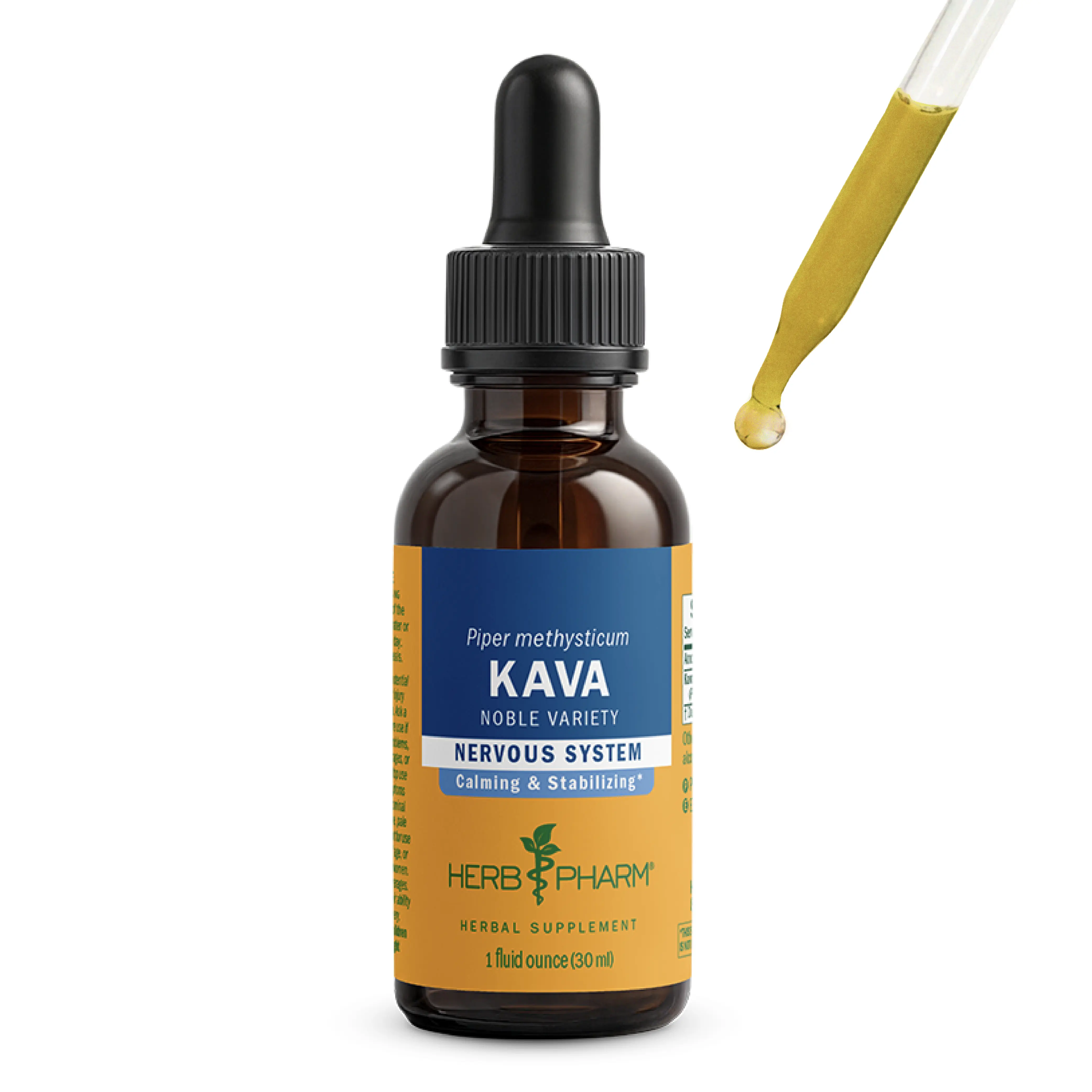 Herb Pharm Kava | Noble Kava Root for Stress Support, Relaxation & Calm Mood | Easy to Use Liquid Herbal Extract | Natural Chill Herbal Wellness | 42 Servings*