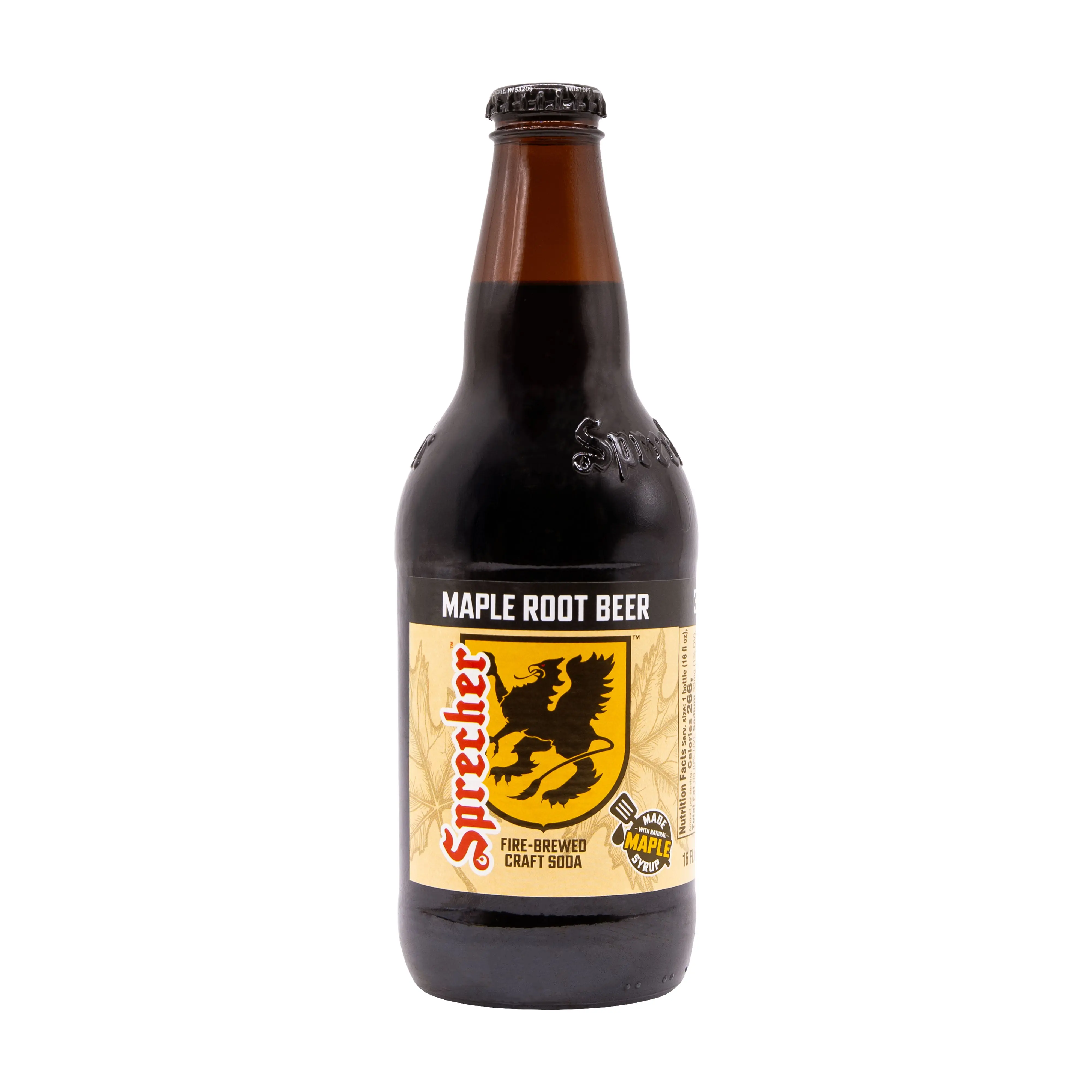 Sprecher Maple Root Beer - Fire-Brewed Craft Soda with Real Maple Syrup