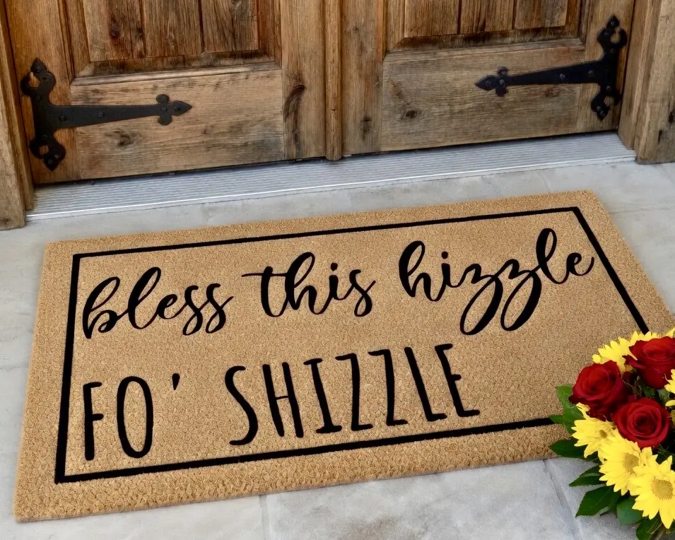 Bless This Hizzle Fo'Shizzle, Funny Doormat, Funny Welcome Mat, Funny Door Mat, Funny Gift, Home Doormat, Housewarming Gift, Wedding Gift