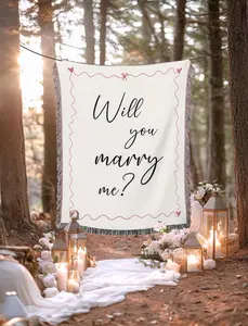 Will You Marry Me Sign Blanket Will You Marry Me Tapestry Blanket Wedding Proposal Idea Engaged Photo Prop Proposal Decorations