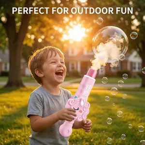 Smoke & Elastic Magic Wand, New  Rechargeable Automatic Bubble Maker,Dinosaur Bubble Machine,Interactive ElasticBubble Dinosaur Wand with Gloves,for Parties Outdoor Interactive Fun End of School Year Gifts