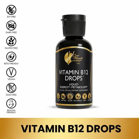 Cocó March N.M.D Liquid Vitamin B-12 Complex Dietary Supplement, Wellness Support Supplement  - 2 fl oz Healthcare Edible